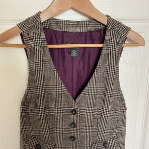 Eddie Bauer tweed-look menswear style vest, size M